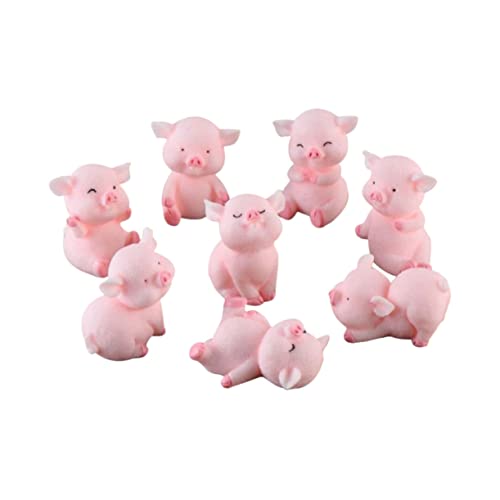 CIYODO 8 Stück Sukkulenten Bonsai Ornament Schweine Dekore Schweine Modelle Für Bonsai Kleines Schwein Foto Requisiten Bonsai Dekorations Requisiten Schweine Modellierhandwerk von CIYODO