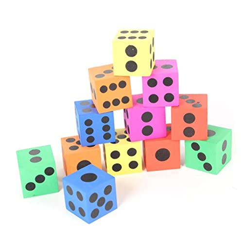 CIYODO 8stücke Spielwürfel Für Junge Mädchen Mathematik-lernspielzeug Aus Eva-Schaumstoff Würfelblock Für Innen Und Außenbereich Bunte Würfel Zum Zählen Und Rechnenlernen von CIYODO