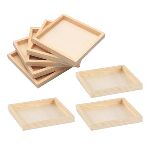 CIYODO 8 Stück Teiliges Kleine Holztabletts für Puzzles Tragbarer Stabiler Holzblock Organizer Unvollendetes Holz Zubehör für Räumliche Vorstellungskraft Puzzle Sortier und CIYODO 8 Stück Teiliges Kleine Holztabletts für Puzzles Tragbarer Stabiler Holzblock Organizer Unvollendetes Holz Zubehör für Räumliche Vorstellungskraft Puzzle Sortier und von CIYODO