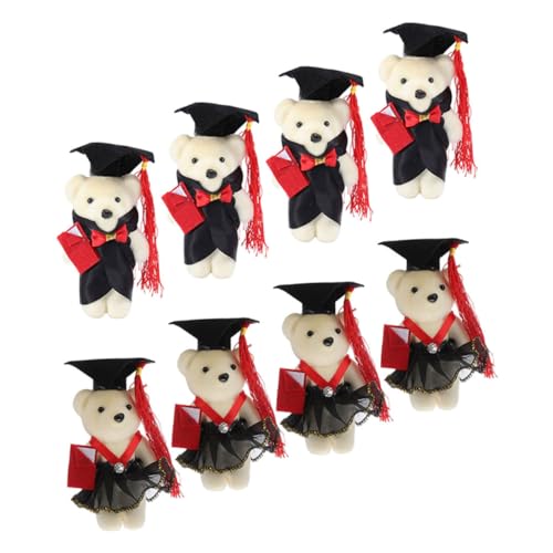 CIYODO 8 Stück Teiliges Mini Plüsch Abschiedsbären für Blumensträuße Dekoration für Graduierungen Süße Geschenkideen für Absolventen Langlebige und Flexible Materialien für Kreative CIYODO 8 Stück Teiliges Mini Plüsch Abschiedsbären für Blumensträuße Dekoration für Graduierungen Süße Geschenkideen für Absolventen Langlebige und Flexible Materialien für Kreative von CIYODO