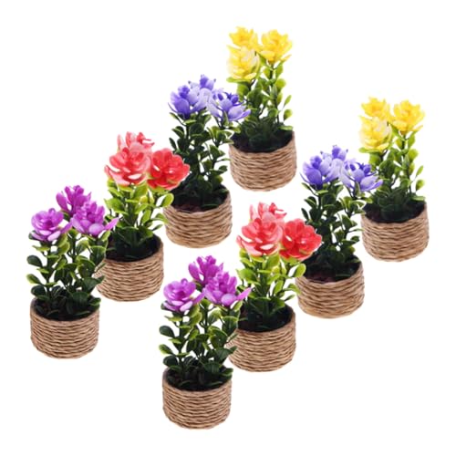 CIYODO 8 Stück Teiliges Miniatur-Pflanzen- Künstliche Topfpflanzen Lebensechte Mini-Blumen für Puppenhaus Vielseitige Mikro-landschaftsdekoration Pflegefrei für DIY-bastelprojekte und CIYODO 8 Stück Teiliges Miniatur-Pflanzen- Künstliche Topfpflanzen Lebensechte Mini-Blumen für Puppenhaus Vielseitige Mikro-landschaftsdekoration Pflegefrei für DIY-bastelprojekte und von CIYODO