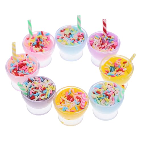 CIYODO 8 Stück Teiliges Puppenhaus Miniatur Eiscreme Modell Detailreiche Mini Dekorationen für Puppenhaus Küche DIY Zubehör Kreative Fotorequisiten und Geschenkideen CIYODO 8 Stück Teiliges Puppenhaus Miniatur Eiscreme Modell Detailreiche Mini Dekorationen für Puppenhaus Küche DIY Zubehör Kreative Fotorequisiten und Geschenkideen von CIYODO
