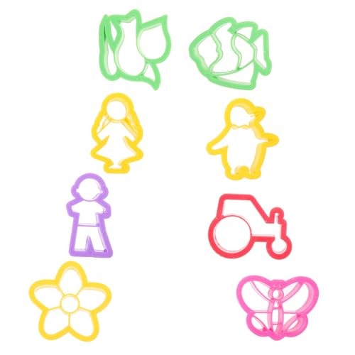 CIYODO 8 Stück Teiliges Set Polymer Clay Formen für Schmuckherstellung Leichte und Kompakte Ausstecher für DIY Ohrringe Selbsttrocknend für Kreative Bastelprojekte von CIYODO