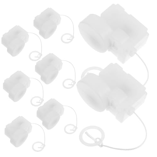 CIYODO 8 Stück Teiliges Weißer Single-Rad Zugmechanismus Vibrationsmotor für Kuscheltiere DIY Bewegungsspielzeug Ersatzteil für Pull-String Motor Bastelprojekte von CIYODO