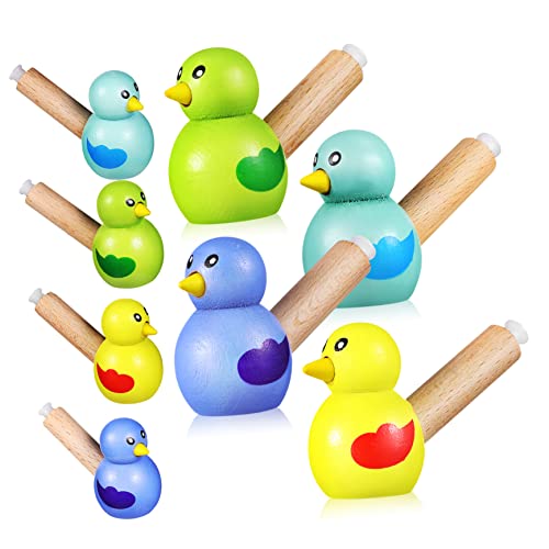 CIYODO 8 Stück Vogelpfeife Cartoon-Pfeife- Musikspielzeug für Babys Vogelrufpfeifen Neuheit Noisemaker für Partys Vogelrufspielzeug PVC von CIYODO