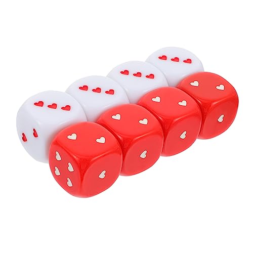 CIYODO 8 Stück Würfelspielzeug acryl firnis spaß für Erwachsene Pool tripse Toy Spiele Poker-Party- kreatives Würfelspielzeug Würfel Transparent von CIYODO