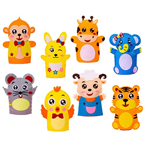 CIYODO 8 Teiliges Handpuppen Materialbeutel Für Kleinkinder DIY Puppenset Handpuppenherstellung Puppenherstellungszubehör Handpuppen Für Nähpuppen Puppenherstellungsset Für von CIYODO