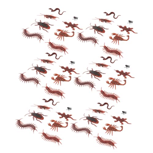 CIYODO 80 Stück Teiliges Realistisches Kunststoff Insektenspielzeug mit Schlangen Skorpionen Geckos und Mehr für Halloween Deko April Fools Party Detailgetreue Nachbildung CIYODO 80 Stück Teiliges Realistisches Kunststoff Insektenspielzeug mit Schlangen Skorpionen Geckos und Mehr für Halloween Deko April Fools Party Detailgetreue Nachbildung von CIYODO