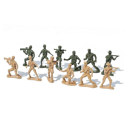 CIYODO 88 Stück Teiliges Sandbox Modell Set Soldaten Figuren aus Umweltfreundlichem Kunststoff für Sammler Realistische Zubehörteile für Rollenspiele und Dekoration von CIYODO