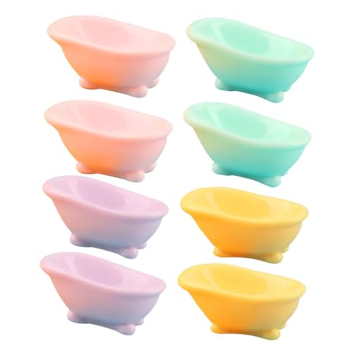 CIYODO 8Stücke Badewanne Puppenhaus Badezimmer Farbenfrohe Mikrolandschaft Figuren Vielseitig Einsetzbar für Puppenhaus Kuchen und Garten Langlebiges Harzmaterial CIYODO 8Stücke Badewanne Puppenhaus Badezimmer Farbenfrohe Mikrolandschaft Figuren Vielseitig Einsetzbar für Puppenhaus Kuchen und Garten Langlebiges Harzmaterial von CIYODO