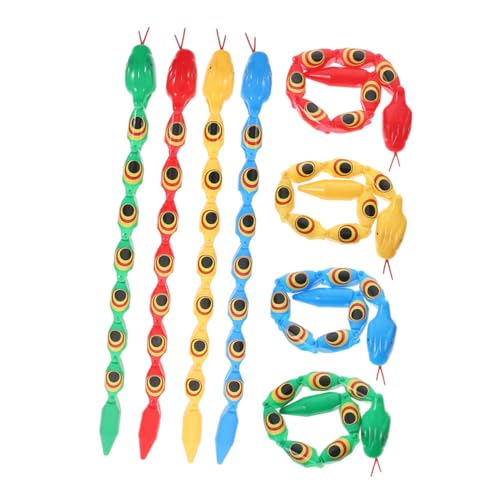 CIYODO 8stücke Wiggly Jointed Snake Spielzeug Bunte Bewegliche Schlangen Für Junge Mädchen Als Lernspielzeug Und Party Mitgebsel Fördert Kreativität Und Spaß von CIYODO