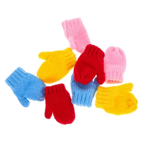 CIYODO 8Stücke Mini Strickhandschuhe für Puppen DIY Puppenzubehör Entzückende Winter Accessoires für Puppen Weiche CIYODO 8Stücke Mini Strickhandschuhe für Puppen DIY Puppenzubehör Entzückende Winter Accessoires für Puppen Weiche von CIYODO
