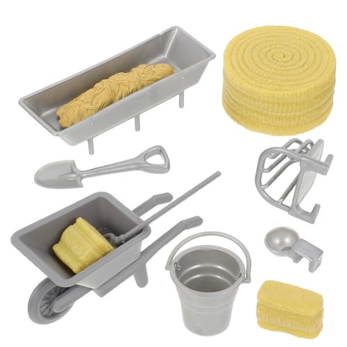 CIYODO 8Stücke Mini Teiliges Zubehör Für Realistische Dekoration Für Sandtisch Und Puppenhaus Fördert Fantasie Und Kognitive Fähigkeiten Leicht Und Tragbar von CIYODO