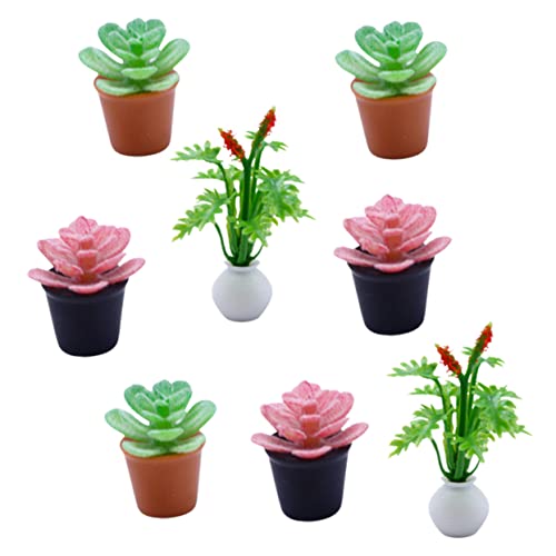 CIYODO 8Stücke Teiliges Bonsai Pflanzen für Puppenhaus Dekoration Künstliche Topfpflanzen und Miniaturgärten und Dekoartikel für Kleine Räume CIYODO 8Stücke Teiliges Bonsai Pflanzen für Puppenhaus Dekoration Künstliche Topfpflanzen und Miniaturgärten und Dekoartikel für Kleine Räume von CIYODO