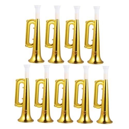 CIYODO 9 Stück Großer Lautsprecherspielzeug jubeln Trompete Krachmacher-Party Trompete Kinderspielzeug Trompete Jubelhorn Partygebläse Krachmacher Kindertrompete Plastik Golden CIYODO 9 Stück Großer Lautsprecherspielzeug jubeln Trompete Krachmacher-Party Trompete Kinderspielzeug Trompete Jubelhorn Partygebläse Krachmacher Kindertrompete Plastik Golden von CIYODO