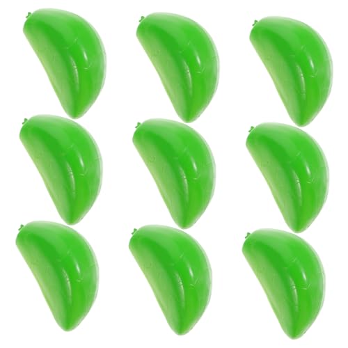 CIYODO 9 Stück Teiliges Künstliche Grüne Knoblauchflocken aus Robustem Realistische Simulation für Küchendekor Lebensmitteldarstellung und Ladenpräsentation Kreative Gemüse Attrappen von CIYODO