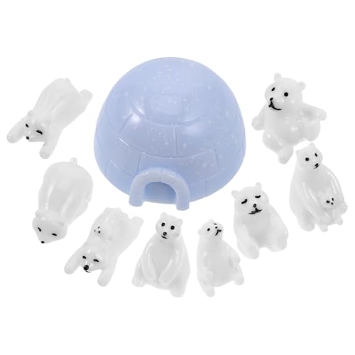 CIYODO 9 Stück Teiliges Set Miniatur Bärenfiguren Realistische Arktische Tierfiguren für Mikrogärten DIY Landschaftsdekoration Vielseitige Deko für Zuhause Büro und Kinderzimmer CIYODO 9 Stück Teiliges Set Miniatur Bärenfiguren Realistische Arktische Tierfiguren für Mikrogärten DIY Landschaftsdekoration Vielseitige Deko für Zuhause Büro und Kinderzimmer von CIYODO
