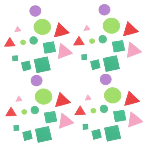 CIYODO 960 Stück Teiliges Selbstklebende Schaumstoff Aufkleber in Bunten Geometrischen Formen Wiederverwendbare Bastelmaterialien für Formenlernen und Kreativen im Kindergarten von CIYODO