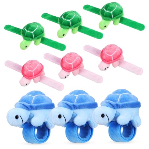CIYODO 9Stücke Teiliges Plüsch Schildkröten Schlagarmband für Interaktive Klapparm Bänder Verschiedenen Farben und Angenehm für Geburtstagsfeiern CIYODO 9Stücke Teiliges Plüsch Schildkröten Schlagarmband für Interaktive Klapparm Bänder Verschiedenen Farben und Angenehm für Geburtstagsfeiern von CIYODO