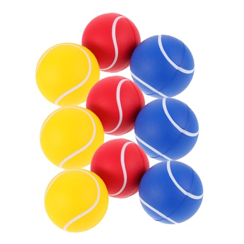 CIYODO 9pcs 7cm Bounce Pu -tennisbällchen Für Kinder Spielzeugball Set Bunte Tennis -trainingskugeln Für Innen- Und Außengebrauch Kinder Sport Tennis Trainingstraining Ausrüstung von CIYODO