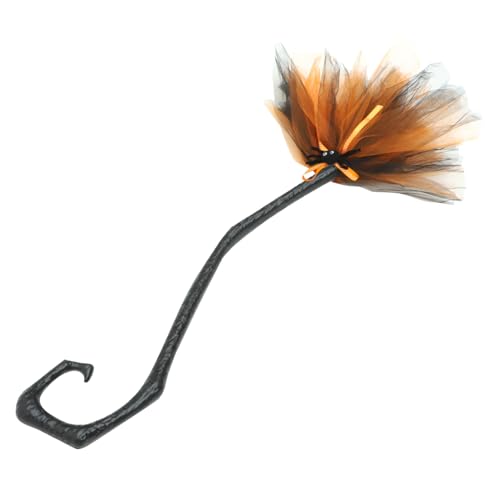 CIYODO Abnehmbarer Hexenbesen Halloween Cosplay Requisit Leicht Verstellbar für Hexenkostüm Partydeko Bühnenauftritte Halloween Fest Hexenthemen Events von CIYODO