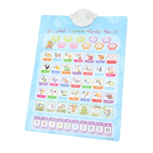 CIYODO Elektronische Interaktive Alphabet-wandtafel Arabisch-englisches Laut-Poster Kinderspielzeug Für Früherziehung Strapazierfähig Wandmontiert Für Vorschulkinder von CIYODO