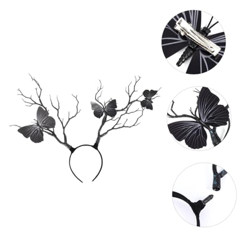 CIYODO Antler Haarreif mit Geweih design Modisches Branch haarband für Erwachsene Vielseitiges Party Cosplay accessoire Stilvolles Performance haarschmuck Kreative Zufällige Farbe von CIYODO