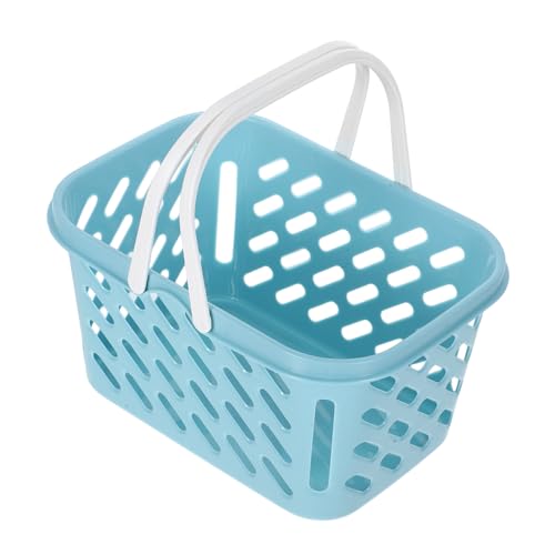 CIYODO Aufbewahrungskorbspielzeug Kleiner Korb Einkaufskorb Mini Doll House Accessoires Minikorb mit Griff Mini-Korb- Puppenhaus-Mini-Korb Filmhausmodell Plastik Blue CIYODO Aufbewahrungskorbspielzeug Kleiner Korb Einkaufskorb Mini Doll House Accessoires Minikorb mit Griff Mini-Korb- Puppenhaus-Mini-Korb Filmhausmodell Plastik Blue von CIYODO