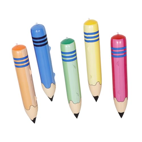CIYODO Aufblasbare Bleistifte Jumbo 5 Stück Dekoration Schulanfang Klassenzimmer Party Halloween Geburtstag Schulparty CIYODO Aufblasbare Bleistifte Jumbo 5 Stück Dekoration Schulanfang Klassenzimmer Party Halloween Geburtstag Schulparty von CIYODO