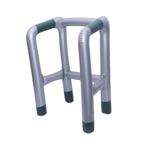 CIYODO Aufblasbarer Walking Aid Kostüm Zubehör Halloween Party Cosplay Neuheit PVC Inflatable Gehhilfe Spaß Accessoire für Erwachsene von CIYODO