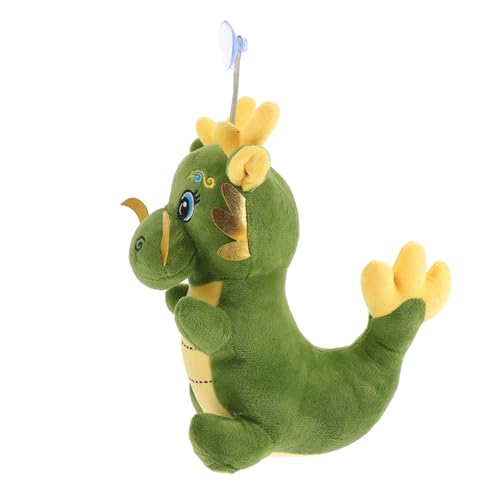 CIYODO Ausgestopfter Drache Stofftier mit Saugnapf Chinesisches Neujahrs Maskottchen Plüschdrache Dekoration für Festliche Anlässe und Familien von CIYODO