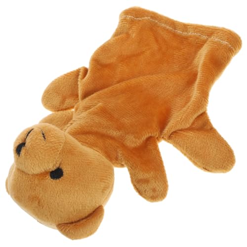 CIYODO Bär Handpuppe Handpuppen Für Tierpuppen Kinderpuppe Kleines Kuscheltier Handpuppen Handpuppe Für Kleinkindspielzeug Hellbraun Pp Baumwolle CIYODO Bär Handpuppe Handpuppen Für Tierpuppen Kinderpuppe Kleines Kuscheltier Handpuppen Handpuppe Für Kleinkindspielzeug Hellbraun Pp Baumwolle von CIYODO