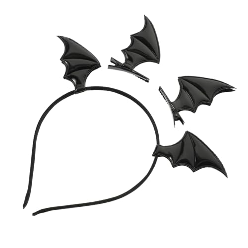 CIYODO Bat Haarreif mit Clips Teilig Fledermaus Flügel Stirnband für Halloween Cosplay Party Karneval Erwachsene und Zubehör von CIYODO