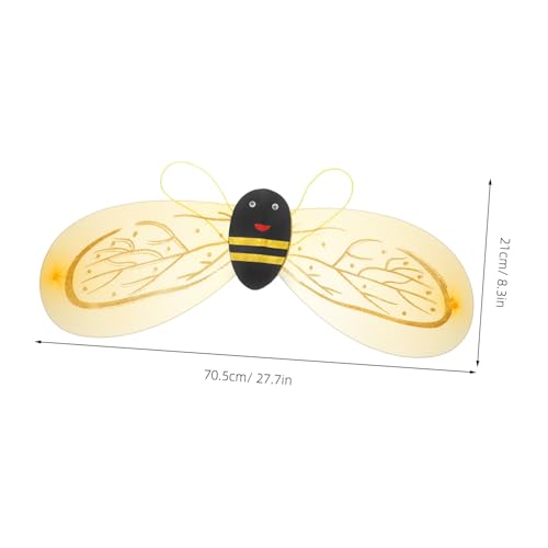 CIYODO Bienenflügel Cosplay Flügel für Verkleidung Party Bühne Geburtstag Kostüm Zubehör für Mädchen Kreative Foto Requisite Vielseitig Einsetzbar CIYODO Bienenflügel Cosplay Flügel für Verkleidung Party Bühne Geburtstag Kostüm Zubehör für Mädchen Kreative Foto Requisite Vielseitig Einsetzbar von CIYODO