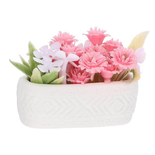CIYODO Mini- -zubehör Miniatur-blumentopf Schmuck Realistisches Blumenmodell Für Die Dekoration von CIYODO