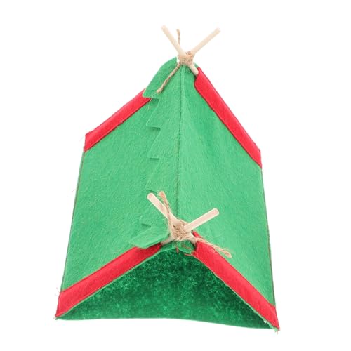 CIYODO Miniatur Campingzelt für Puppenhaus Tragbares Puppenhauszubehör für Weihnachtsdekoration und Szenenverbesserung Kleiner Haus Zelt für Spiel und Fotorequisite von CIYODO