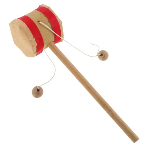 CIYODO Chinesische Klassische Holz Rasseltrommel für Handgefertigtes Musikspielzeug aus Naturholz Kreatives Lernspielzeug zur Frühkindlichen Musikalischen CIYODO Chinesische Klassische Holz Rasseltrommel für Handgefertigtes Musikspielzeug aus Naturholz Kreatives Lernspielzeug zur Frühkindlichen Musikalischen von CIYODO