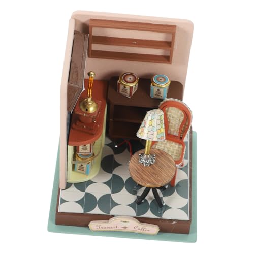 CIYODO DIY Miniatur Holzhaus Kreative Holzhandwerk Bastelspielzeug Kompaktes DIY Holzhaus Modell Geschenkidee für Erwachsene Tischdekoration von CIYODO