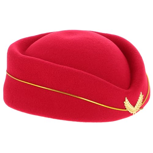 CIYODO Airline Stewardess Hut Für Frauen Beret Cap Für Cosplay Und Formelle Anlässe Elegantes Design Für Bühnenaufführungen Und Thematische Partys Robust Und von CIYODO
