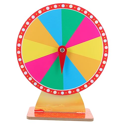 CIYODO Desktop - -Plattenspieler Rad für Party Thema ist rechts Rad Fest -Plattenspieler Preisrad Gewinnspielrad zum Selbermachen Rad-Spiel-Requisite kt-Board von CIYODO