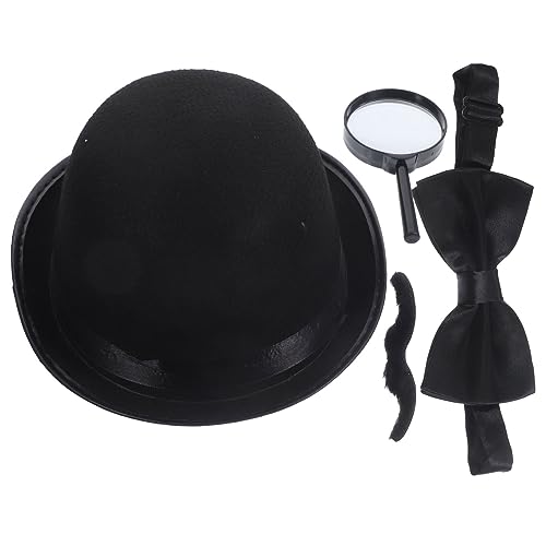 CIYODO Detektiv Kostüm Halloween Verkleidung mit Hut Schnurrbart Fliege Lupe Cosplay Party Zubehör für Spionage und Rollenspiel CIYODO Detektiv Kostüm Halloween Verkleidung mit Hut Schnurrbart Fliege Lupe Cosplay Party Zubehör für Spionage und Rollenspiel von CIYODO