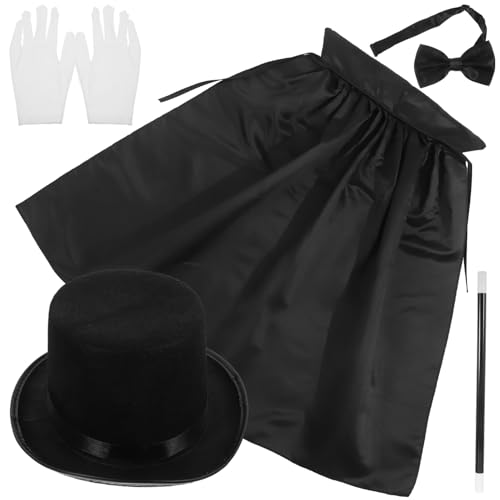 CIYODO Detektiv Kostümzubehör Mit Hut Handschuhen Und Fliege Rollenspiel Requisiten Für Erwachsene Für Cosplay Und Kostümpartys von CIYODO