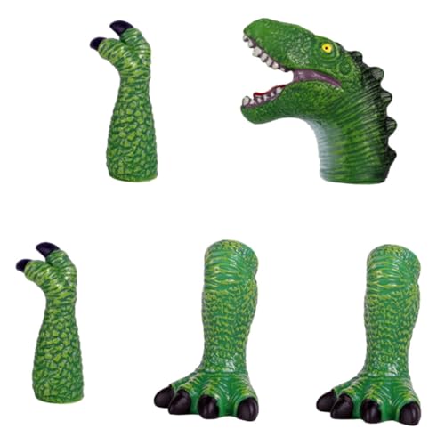 CIYODO Dinosaurier Fingerpuppen Set aus Robustem Vinyl Detailreiche Handpuppen zum Geschichtenerzählen für Pädagogisches Dino für Eltern Junge Mädchen Interaktion von CIYODO