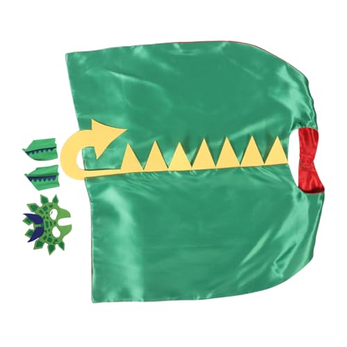 CIYODO Dinosaurier Kostüm für Grüne Dino Umhänge mit Maske und Krallen Weiches Sicheres Material Einfach Anzuziehen für Halloween Rollenspiele und Kostümpartys CIYODO Dinosaurier Kostüm für Grüne Dino Umhänge mit Maske und Krallen Weiches Sicheres Material Einfach Anzuziehen für Halloween Rollenspiele und Kostümpartys von CIYODO