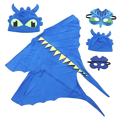 CIYODO Dinosaurier Kostüm mit Umhang Hut und Maske Bunte Verkleidung für Halloween Kostüm Party und Outdoor Mädchen Accessoire Bequemes Cosplay für Jahre CIYODO Dinosaurier Kostüm mit Umhang Hut und Maske Bunte Verkleidung für Halloween Kostüm Party und Outdoor Mädchen Accessoire Bequemes Cosplay für Jahre von CIYODO