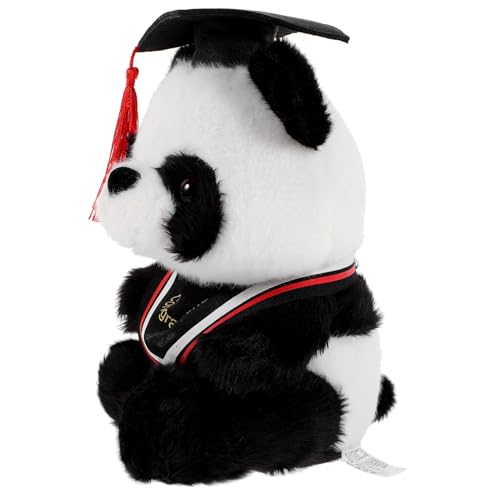 CIYODO Doktor Panda Puppe Abschluss Entzückender Cartoon-Panda Kuscheltier Gefülltes Panda- Zum Abschluss Panda - Abschluss-tierspielzeug Rot Baumwolle CIYODO Doktor Panda Puppe Abschluss Entzückender Cartoon-Panda Kuscheltier Gefülltes Panda- Zum Abschluss Panda - Abschluss-tierspielzeug Rot Baumwolle von CIYODO