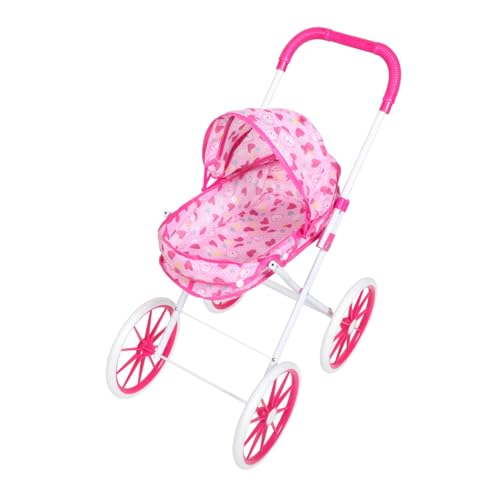 CIYODO Doll Stroller für Mädchen Faltbarer Puppenwagen mit Realistischem Design für Kreatives Rollenspiel für Puppenliebhaber und Fördert die Interaktion von CIYODO