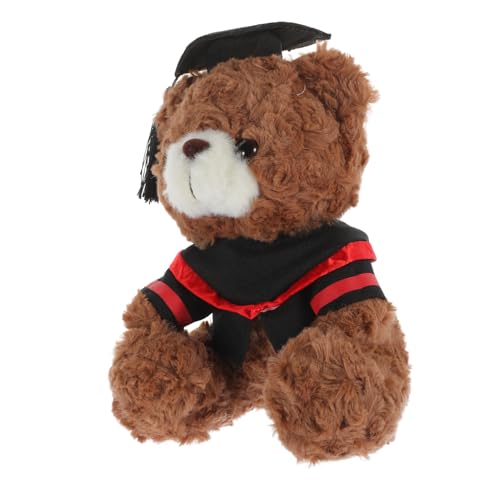 CIYODO Dr. Bärenpuppe Dekorativer Graduierungs-plüschbär Zarter Ausgestopfter Bär Kleine Bärenpuppe Plüsch-abschlussbärenpuppe Graduierung Plüsch Bärenpuppe Abschluss Bär Pp Baumwolle von CIYODO