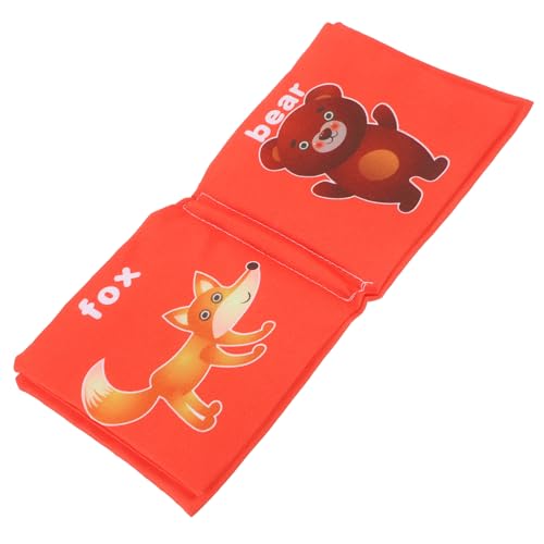CIYODO Dreidimensionales Stoffbuch Stoffbücher für Babys Tiere Stoffbuch Weiche Bücher für Babys von 0 bis 6 Monaten Babybücher 0-6 Monate Babybuch Baumwolle rot CIYODO Dreidimensionales Stoffbuch Stoffbücher für Babys Tiere Stoffbuch Weiche Bücher für Babys von 0 bis 6 Monaten Babybücher 0-6 Monate Babybuch Baumwolle rot von CIYODO