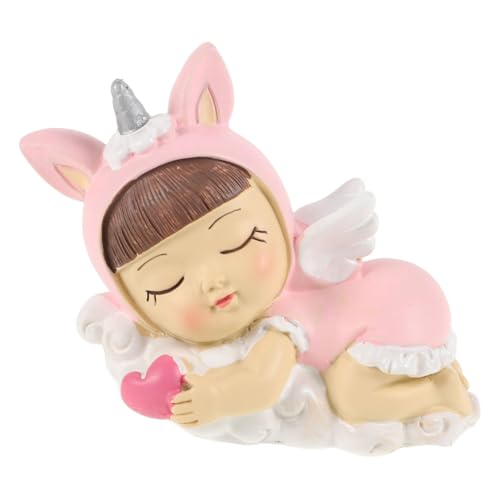 CIYODO Einhorn Kuchenaufsatz Schlafende Einhornengel Dekoration für Geburtstagsfeiern Babyparty und Hochzeiten Vielseitige Tortendeko und Zauberhaftes von CIYODO